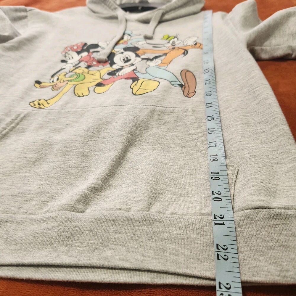 Disney Mickey Mouse Hoodie Sweater For Kids Size 7-9 Gray With Pockets. - Picture 3 of 7